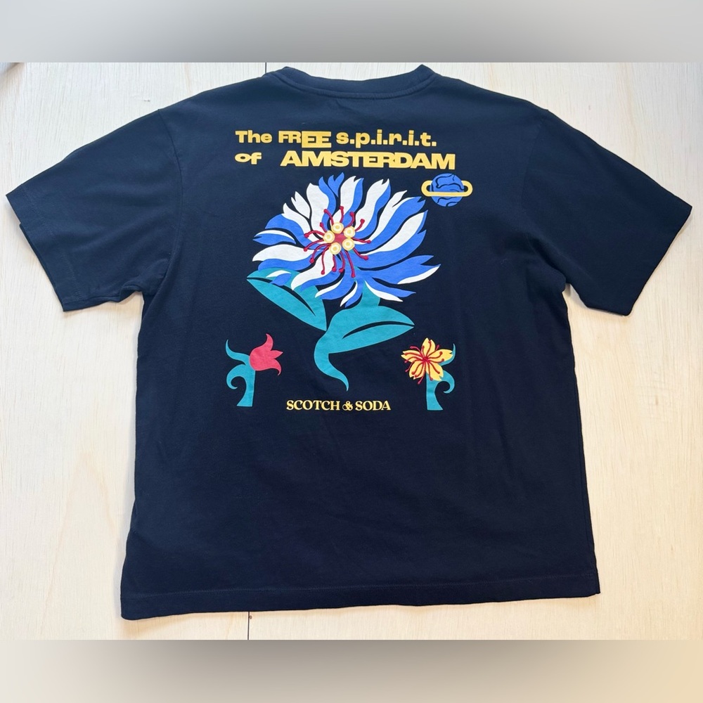 Scotch & Soda Men's Graphic Crewneck T-Shirt size S
